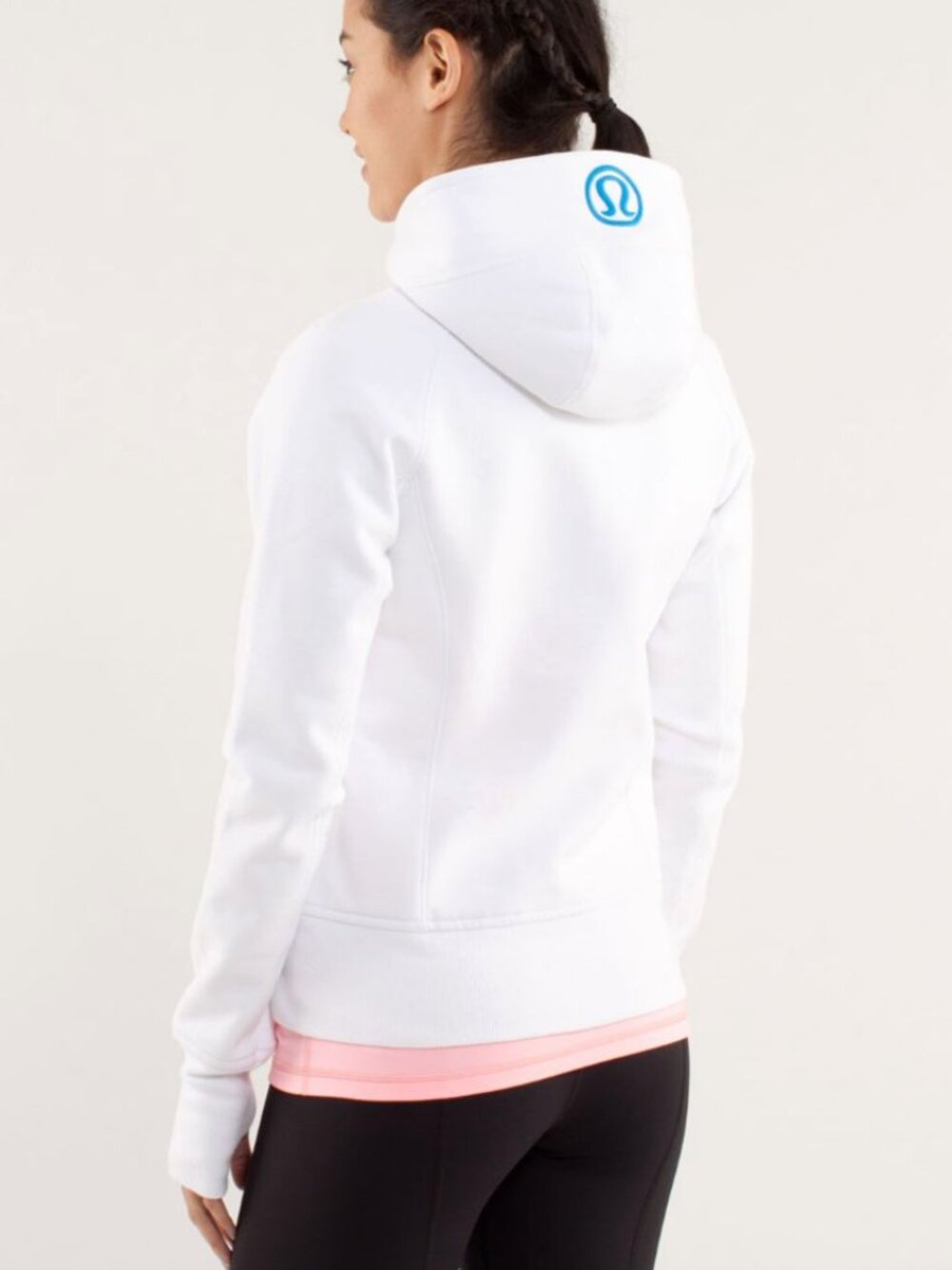 lululemon | Early 2010s OG Lululemon Scuba Hoodie in White/Blue